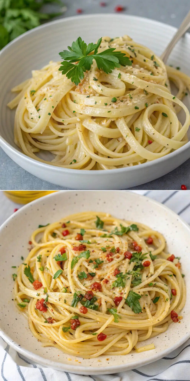 Linguine met Pittige Knoflook Botersaus: Een Heerlijke Recept voor Liefhebbers van Smaak