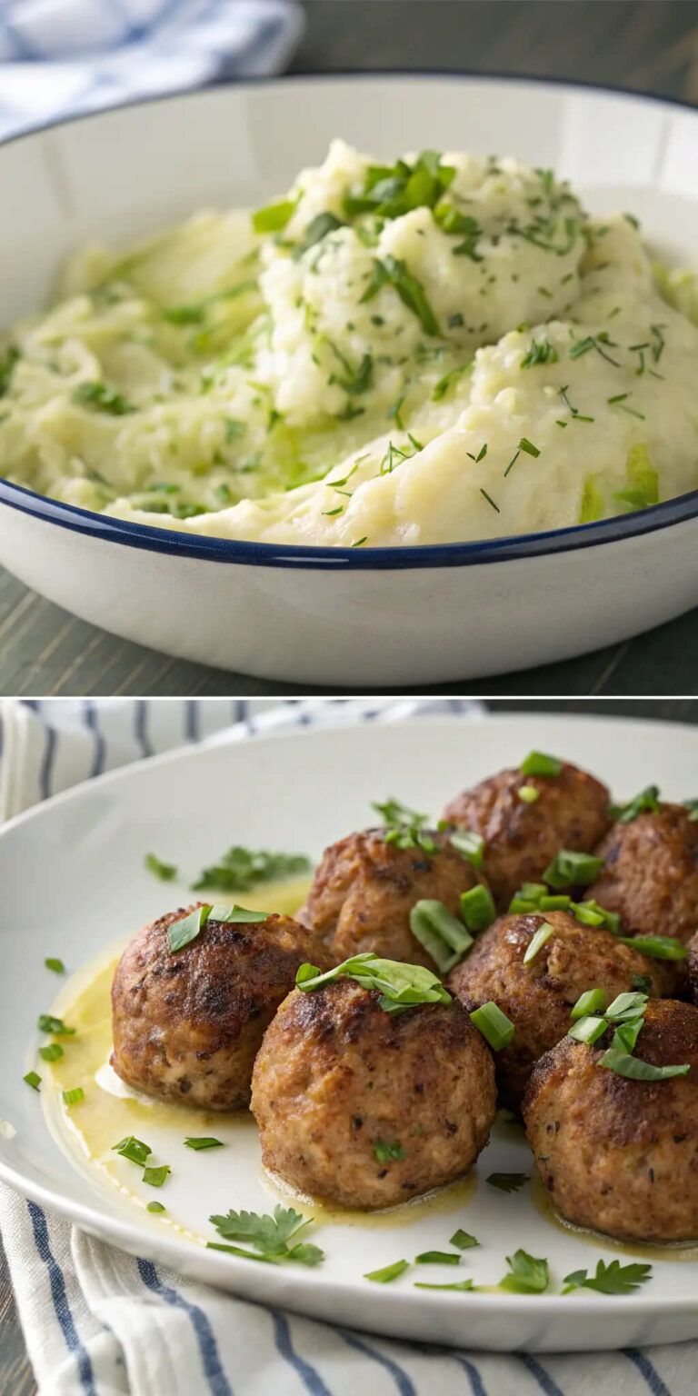 Prei Stamppot met Pittige Kip Gehaktballen – Heerlijk en Makkelijk Recept!