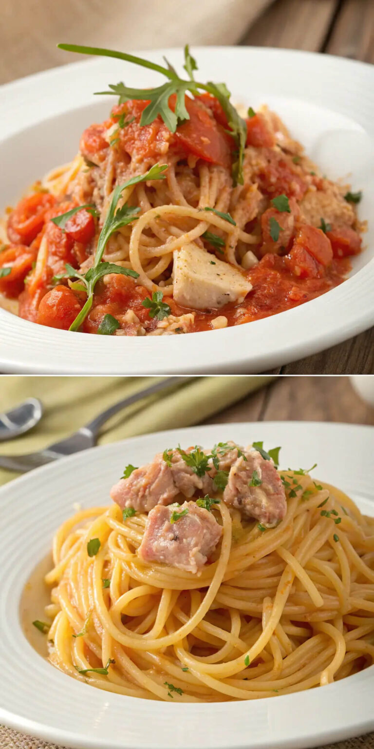 Spaghetti met Tonijn in Pittige Crème Fraiche Saus – Snel en Lekker Recept